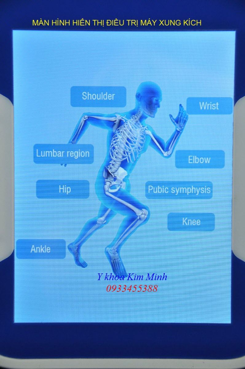 Màn hình hiển thị điều kiển trị liệu máy xung kích shockwave ESWT-2019 - Y khoa Kim Minh 0933455388