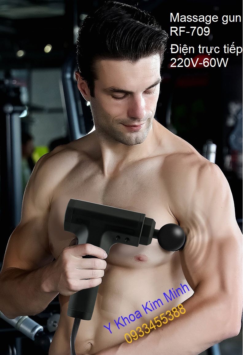 Súng massage gun RF-709 cắm điện trực tiếp bán ở Tp.HCM