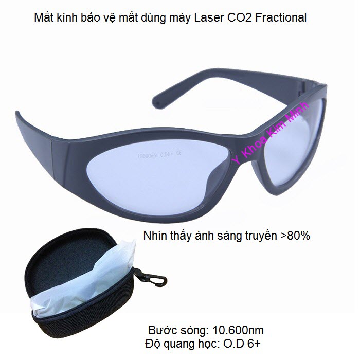 Mat kinh bao ve mat dung cho may laser CO2 Fractional Y Khoa Kim Minh