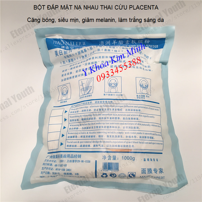 Noi ban bot mat na dap duong da nhau thai cuu placenta gia tot nhat - Y Khoa Kim Minh