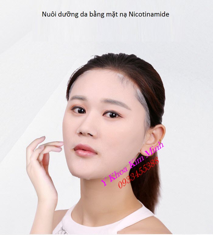 Mặt nạ cấp nước dưỡng ẩm, dưỡng trắng da, giảm thâm nám dùng cho da thường - Y Khoa Kim Minh