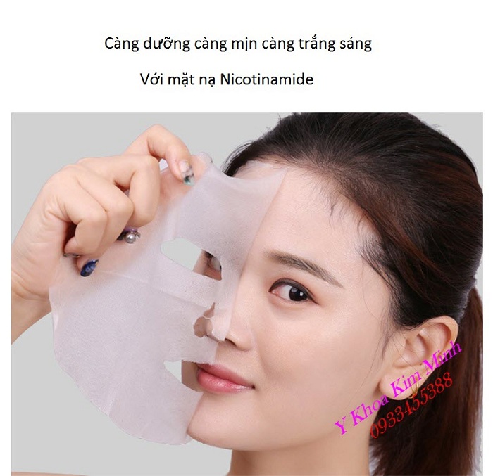 Sử dụng mặt nạ Niconitamide giúp dưỡng da trắng mịn và ngăn nám thâm xuất hiện - Y Khoa Kim Minh