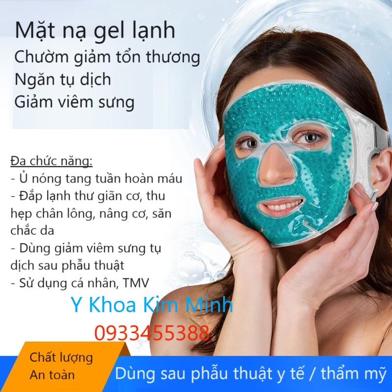 Chăm sóc da, giảm tổn thương da sau điều trị thẩm mỹ bằng mặt nạ gel lạnh này rất hiệu quả