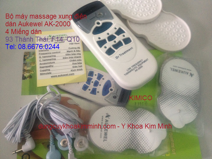 máy massage xung điện 4 miếng dán Aukewel AK-2000