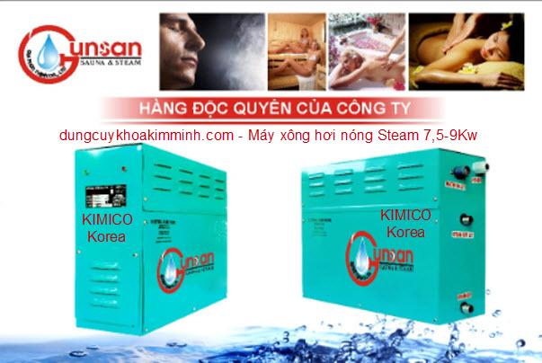 Máy xông hơi nóng massage Steam Gonsun 7,5-9Kw