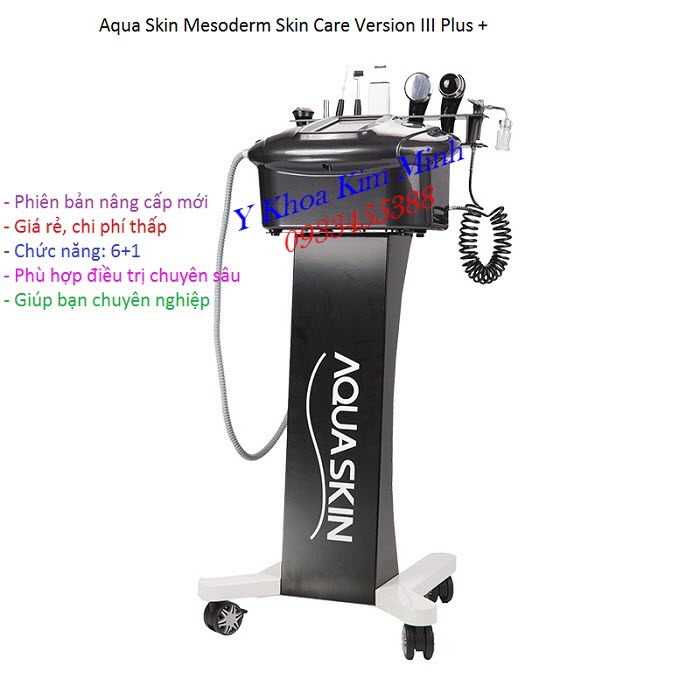 Máy tái tạo da 6 chức năng Aqua Skin Hàn Quốc 6 chức năng thế hệ 3 - Y Khoa Kim Minh