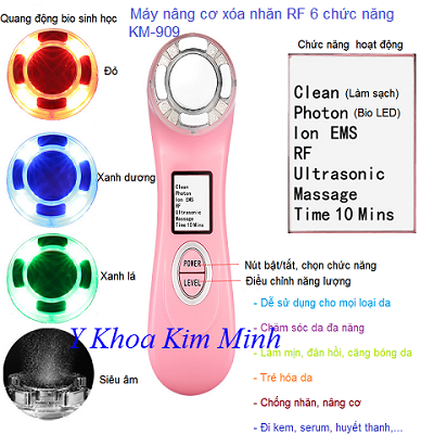 May chay collagen cong nghe RF mini KM-909 - Y Khoa Kim Minh