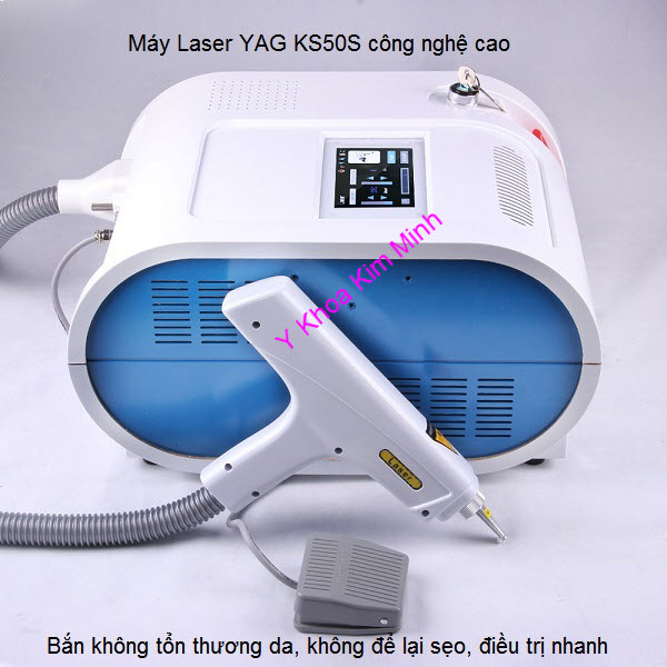 Máy bắn xóa xăm laser yag KS50S Y khoa Kim Minh