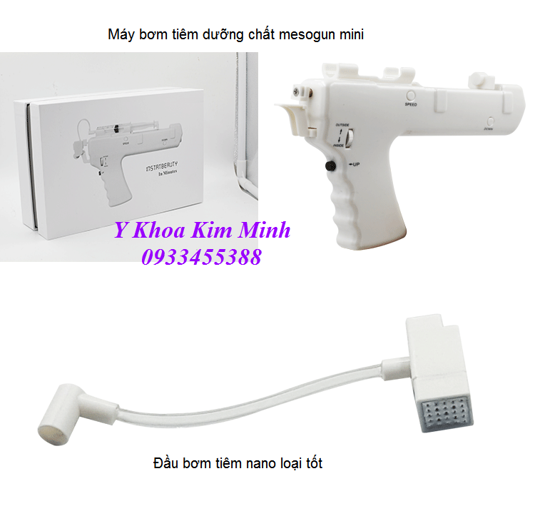 May bom tiem duong chat mesogun mini dung bom tiem nano - Y Khoa Kim Minh