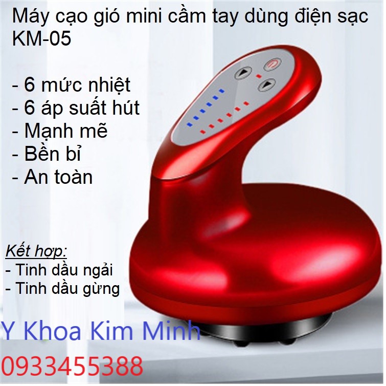 Máy cạo gió kết hợp với tinh dầu ngải cứu điều trị đau nhức xương khớp và giải cảm