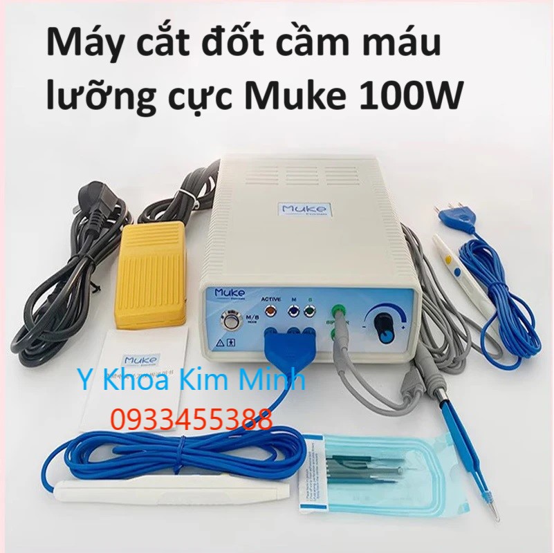 Máy cắt đốt cầm máu lưỡng cực Muke 100W dùng trong phòng tiểu phẫu