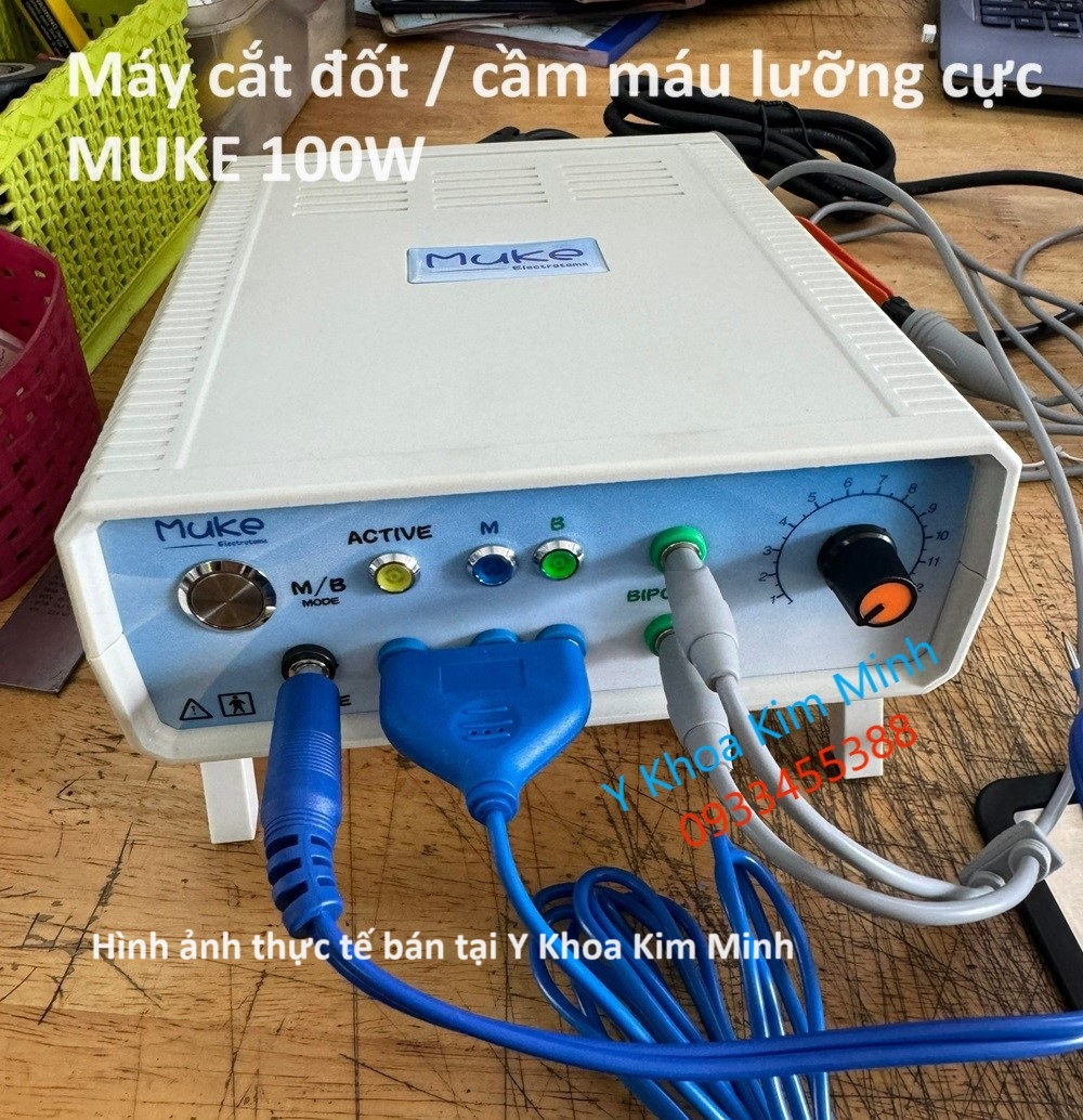 Máy cắt đốt cầm máu y tế lưỡng cực MUKE 100W bán ở Y Khoa Kim Minh
