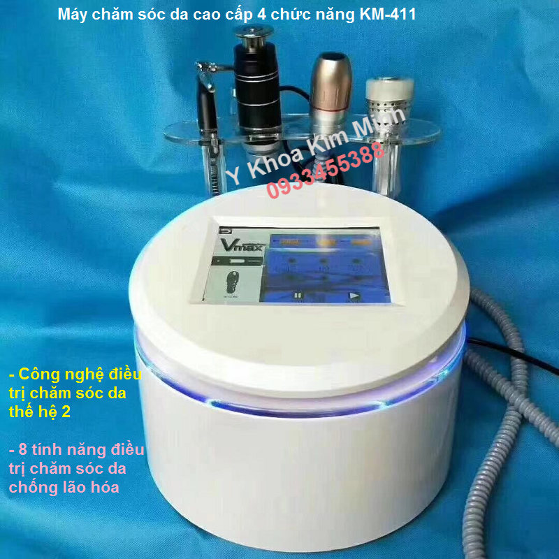 May cham soc da 4 chuc nang, may cham soc da cao cap KM-411 - Y Khoa Kim Minh