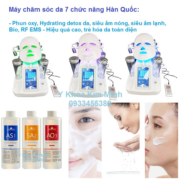 May cham soc da 7 chuc nang Han Quoc su dung Toner Han Quoc lam sach da sau Y Khoa Kim Minh