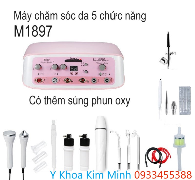 Máy chăm sóc da mặt M1897 có thêm súng phun oxy