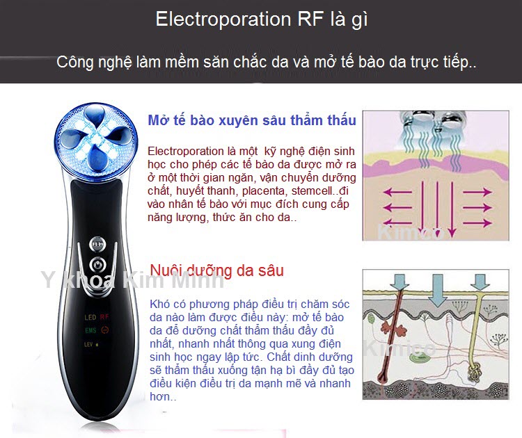 May cham soc da chong lao hoa mini KM-7707 - Y Khoa Kim Minh