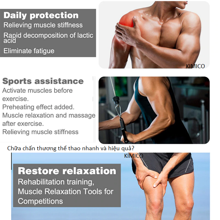 Bạn cần tìm thiết bị chữa chấn thương thể thao, trị giãn cơ bong gân? - Y khoa Kim Minh