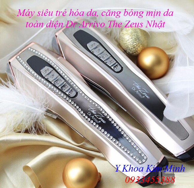 Máy chăm sóc da cao cấp, may siêu nâng cơ Vline, trẻ hóa da xóa nhăn toàn diện Dr Arrivo The Zeus - Y khoa Kim Minh