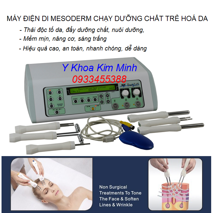 Máy điện di mesoderm mở tế bào da đẩy dưỡng chất cao cấp EASY LIFT - Y khoa Kim Minh