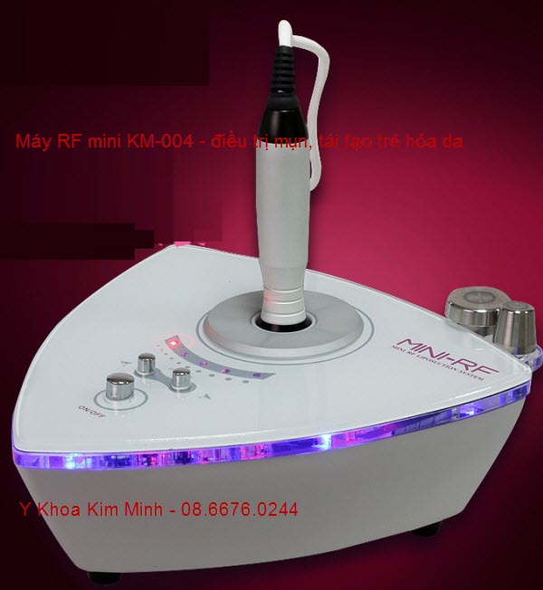 M&aacute;y điều trị mụn t&aacute;i tạo trẻ h&oacute;a da RF mini KM-004