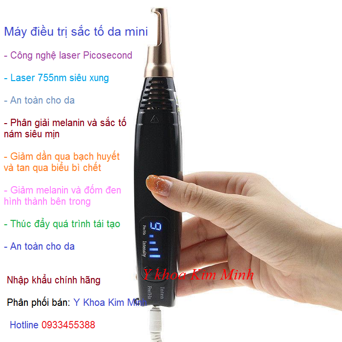 Máy điều trị sắc tố da minni cầm tay Neatcell - Y khoa Kim Minh