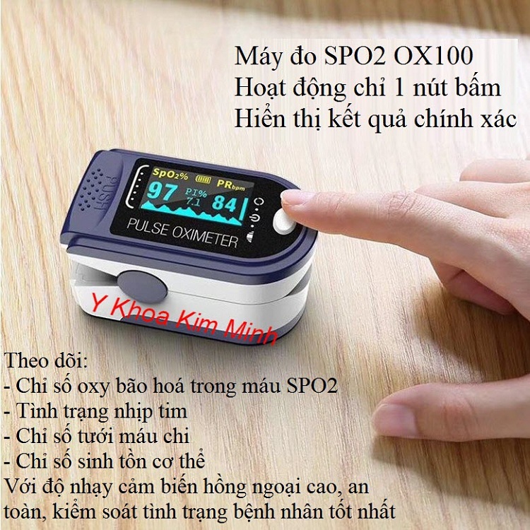Máy đo SPO2 trong máu mã sản phẩm OX100