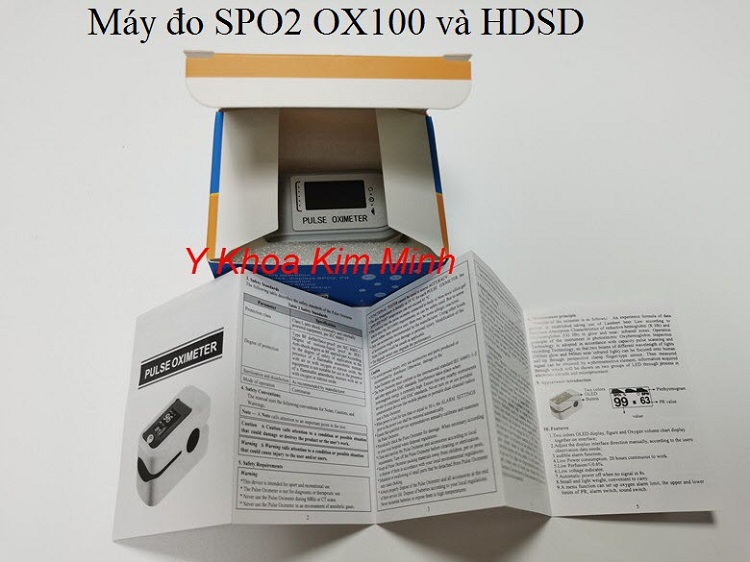 Máy đo oxy máu SPO2 OX100 bán tại Y Khoa Kim Minh