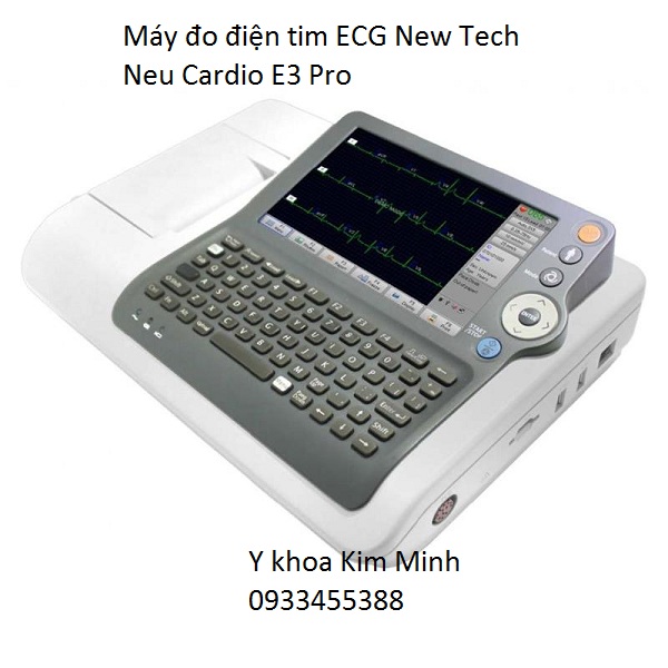 Máy đo điện tâm đồ Neu Cardio E3 Pro hãng New Tech - Y khoa Kim Minh Máy đo điện tim 3 kênh Neu Cardio E3 Pro của hãng New Tech - Y Khoa Kim Minh