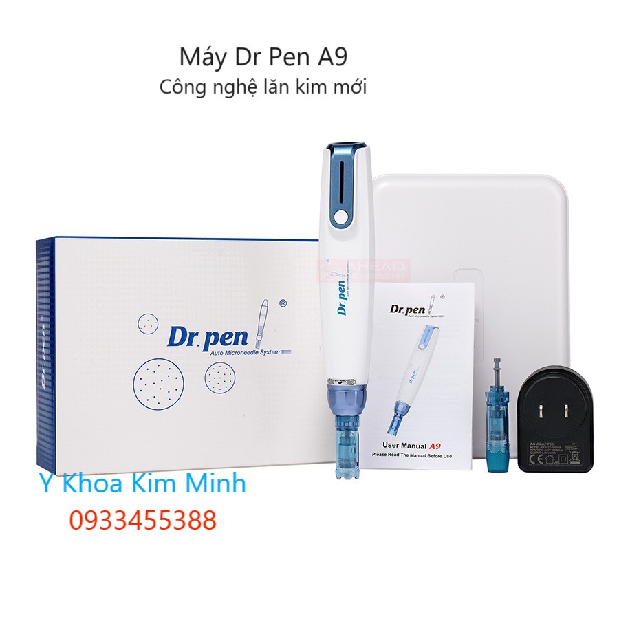 Máy Dr Pen A9, A9-W dùng lăn kim tái tạo da trong điều trị thẩm mỹ