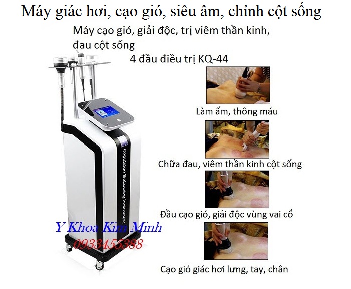 Máy giác hơi, cạo gió, giải cảm, điều trị đau cơ xương khớp, đau cột sống với tinh dầu ngải cứu - Y khoa Kim Minh