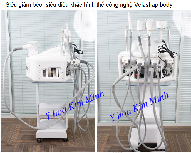Máy giảm béo body và trẻ hóa da mặt 5 trong 1 V-Nine - Y khoa Kim Minh Máy điêu khắc hình thể đa năng 5 trong 1 Velashap V-Nine - Y khoa Kim Minh