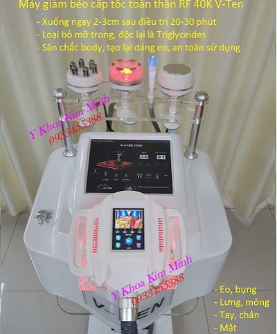 Máy giảm béo siêu nhanh cấp tốc công nghệ mới cao cấp RF V10 - Y khoa Kim Minh