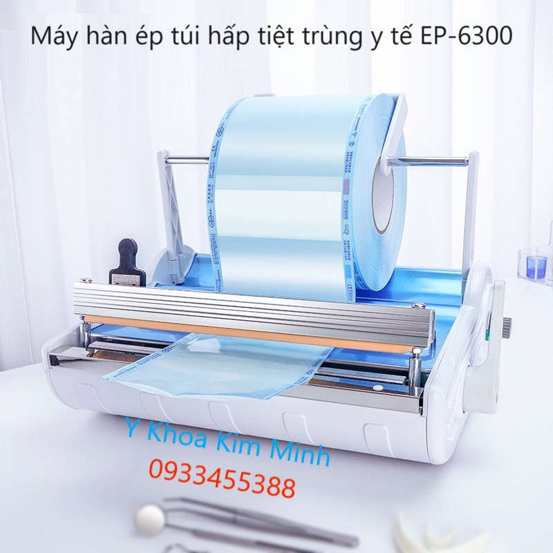 Máy ép hàn túi tiệt trùng sử dụng trước khi hấp dụng cụ pen kéo thiết bị y tế