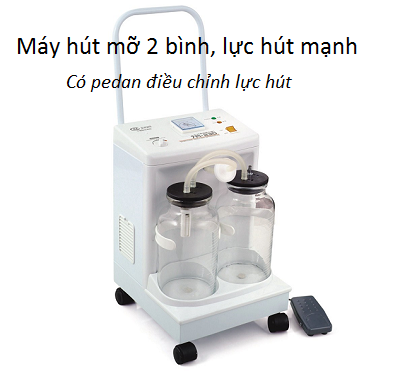 Noi ban may hut mo 2 binh dung trong phau thuat tham my, y te - Y khoa Kim Minh