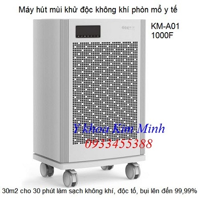 Máy hút mùi khử độc làm sạch không khí 1000F KM-A01 - Y khoa Kim Minh Máy hút mùi khử độc làm sạch không khí 1000F KM-A01 - Y khoa Kim Minh 0933455388