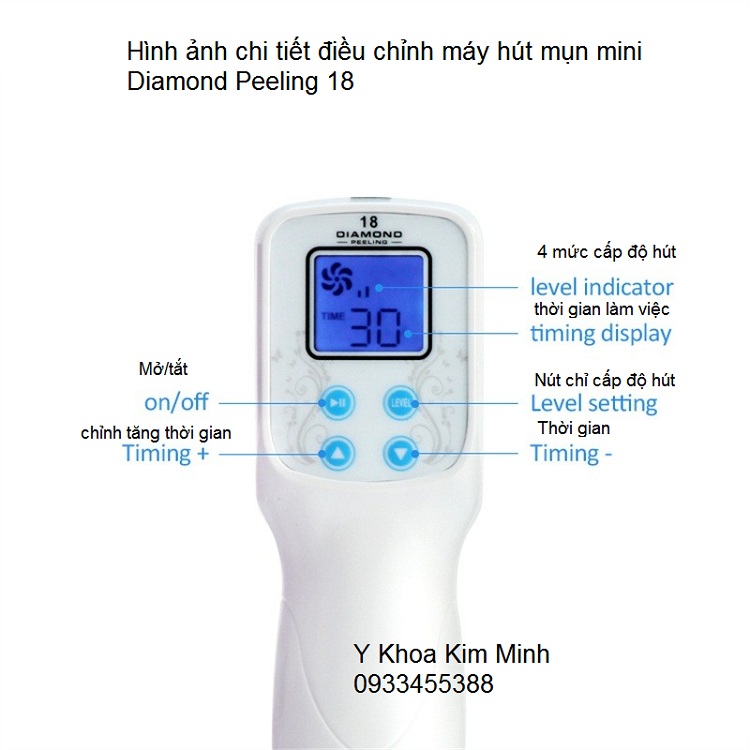 HDSD may hut mun mini ca nhan va mai mon da kim cuong diamond 18 peeling