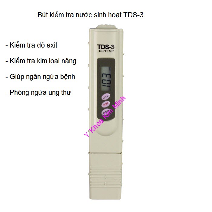 Thiết bị kiểm tra độ pH của nước phát hiện nước có tính Axit, kim loại nặng hay không Y Khoa Kim Minh