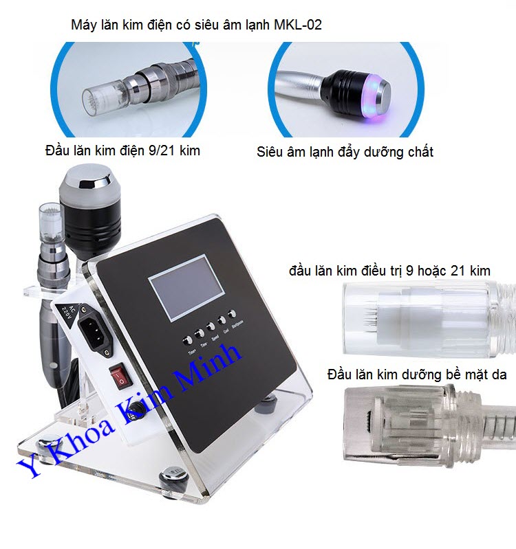 M&aacute;y lăn kim điện 2 chức năng c&oacute; si&ecirc;u &acirc;m lạnh MKL-02 Y khoa Kim Minh b&aacute;n tại 95 Th&agrave;nh Th&aacute;i, Q10, Tp.HCM