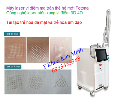May Laser vi diem CO2 siêu xung chuyen trẻ hoá da và trị nám - Y Khoa Kim Minh