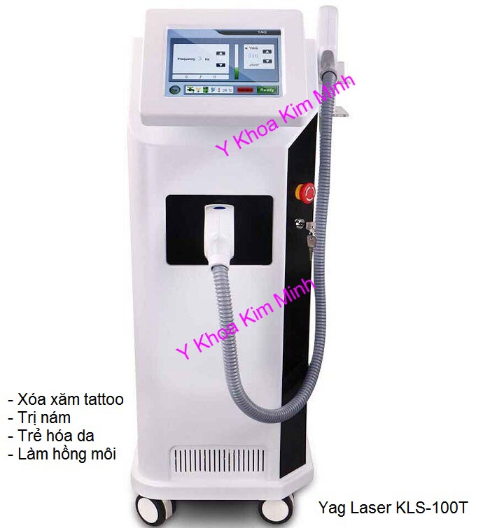 May ban xoa xam the he 2 Yag Laser KLS-100T Y khoa Kim Minh nhap khau phan phoi
