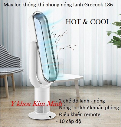 Máy lọc không khí phòng nóng và lạnh loại bỏ virus ngăn lây bệnh cúm corona - Y khoa Kim Minh