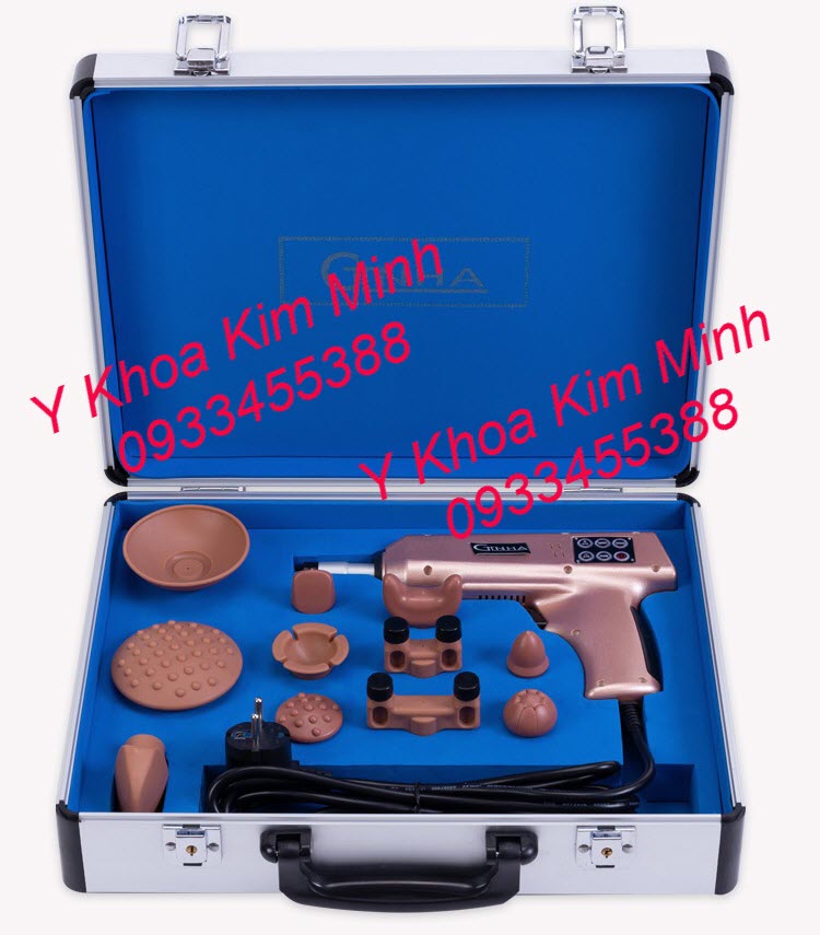 Súng massage gun Ginha 11 đầu