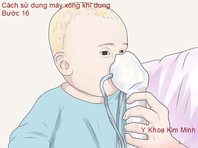 Máy xông khí dung: Tháo mask khí dung ra khỏi em bé