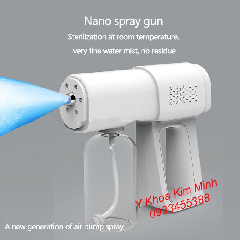 Y Khoa Kiim Minh bán máy phun khử trùng mini K5 Máy phun khử trùng cầm tay dùng gia đình Nano K5