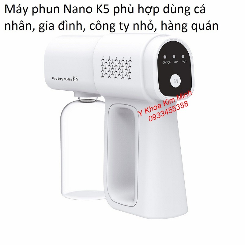 Sử dụng máy phun xịt khử trùng K5 giúp cá nhân bạn an toàn hơn trong mùa dịch cúm Máy phun xịt khử trùng mini K5 công nghệ phun thuốc khử khuẩn sát trùng mạnh