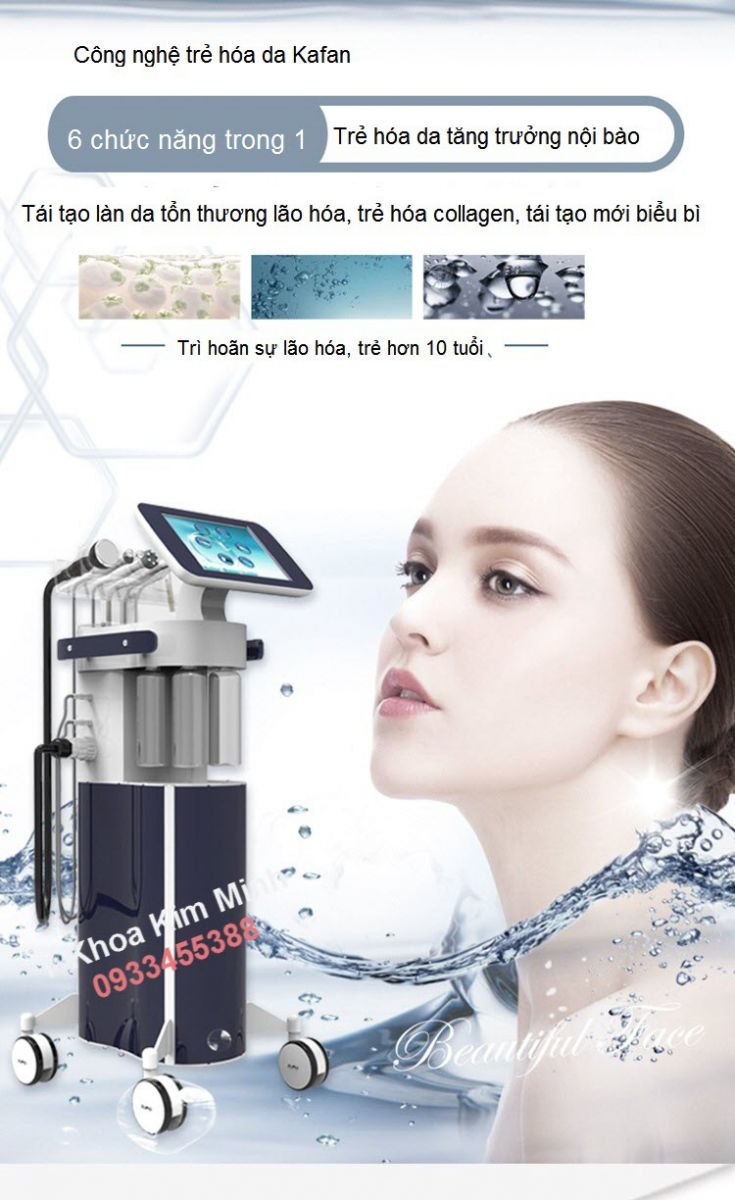 May tai tao da, dieu tri collagen, phuc hoi tuoi xuan Derma KW - Y khoa Kim Minh