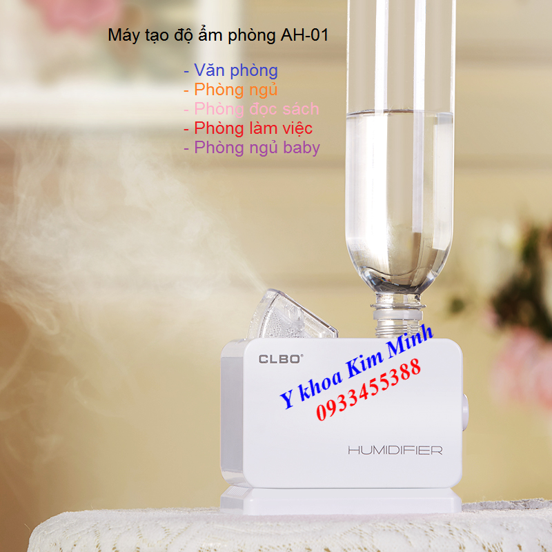 Máy tạo độ ẩm phòng công nghệ sóng siêu âm nano AH-01 - Y Khoa Kim Minh Máy tạo độ ẩm phòng công nghệ sóng siêu âm CLBO AH-01 - Y Khoa Kim Minh 0933455388