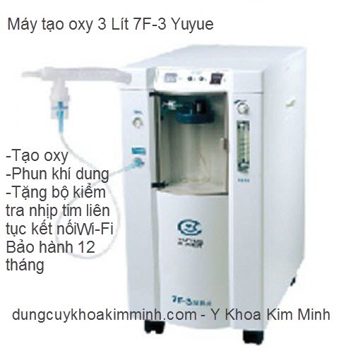 Máy tạo oxy 3 lít có phun khí dung 7F-3 Yuyue Kim Minh