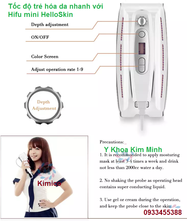 Ban may hifu mini tai Tp Hochiminh số 95 Đường Thành Thái F14, Q10, tại Y khoa Kim Minh 0933455388