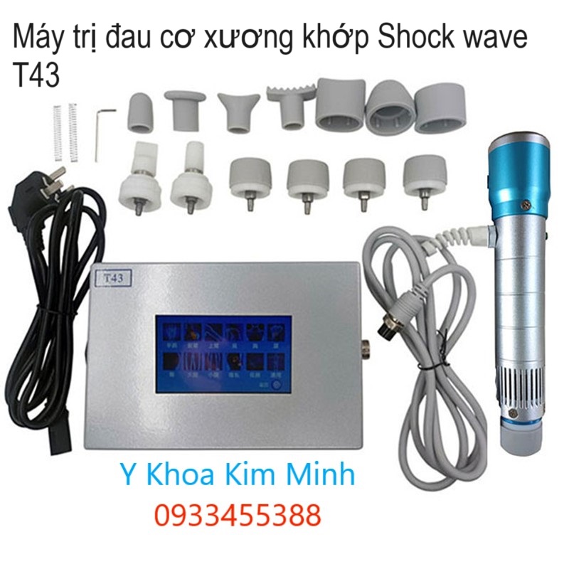 Máy trị đau cơ xương khớp bằng sóng xung kích shock wave T43
